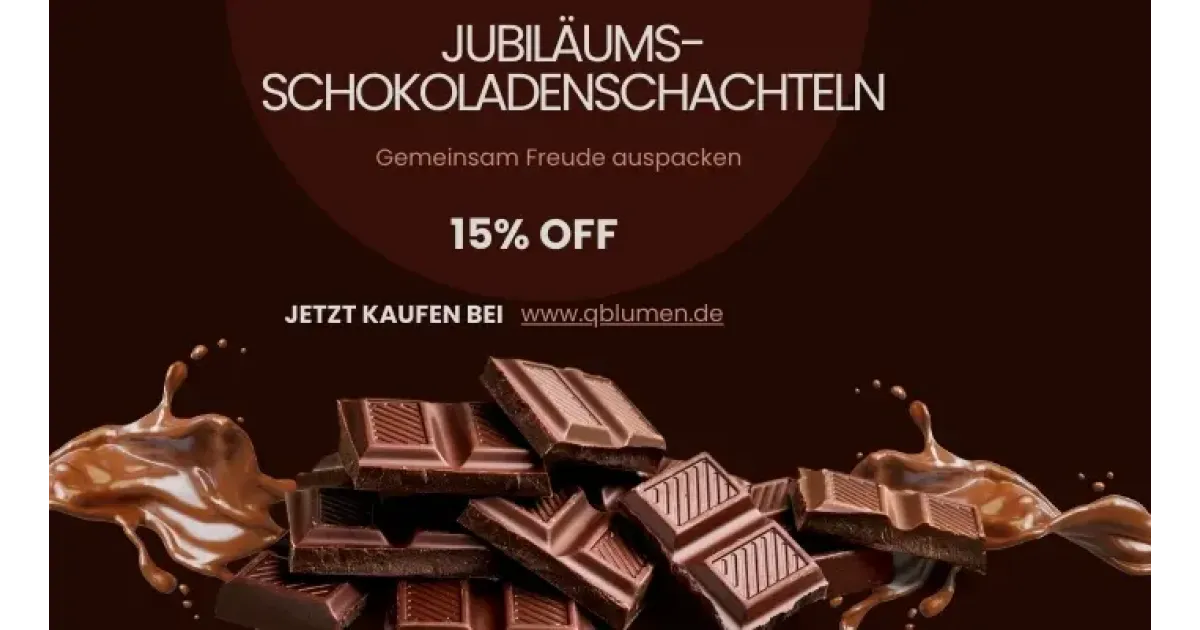 Jubiläums-Schokoladenschachteln: Gemeinsam Freude auspacken