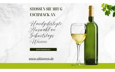 Stoßen Sie mit Geschmack an: Handgefertigte Auswahl an Geburtstags Weinen