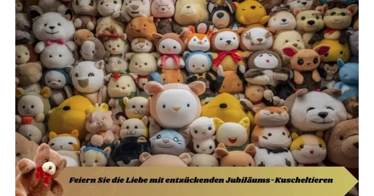 Feiern Sie die Liebe mit entzückenden Jubiläums-Kuscheltieren