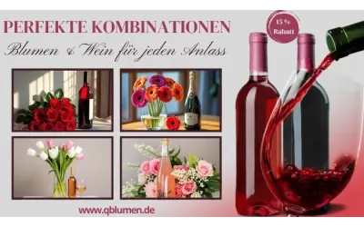 Perfekte Kombinationen: Blumen & Wein für jeden Anlass