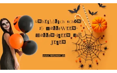 Unheimlich schön: 15 Halloween-Ballon-Ideen für jeden