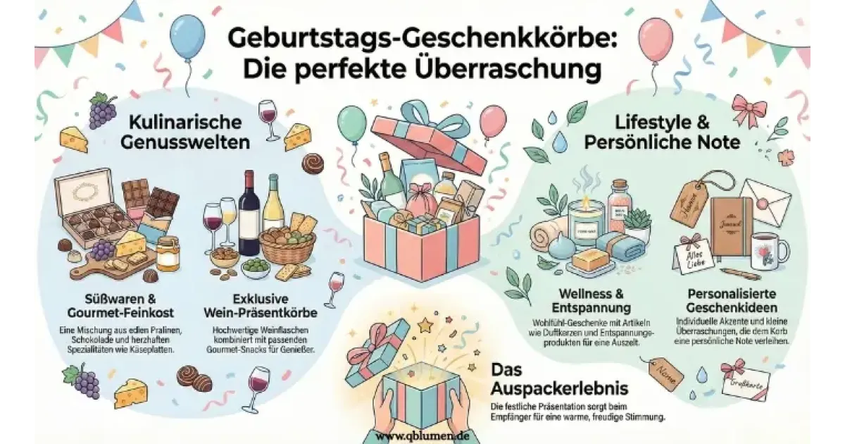 Geschenkkörbe zum Geburtstag – Perfekte Geschenkideen 🎁