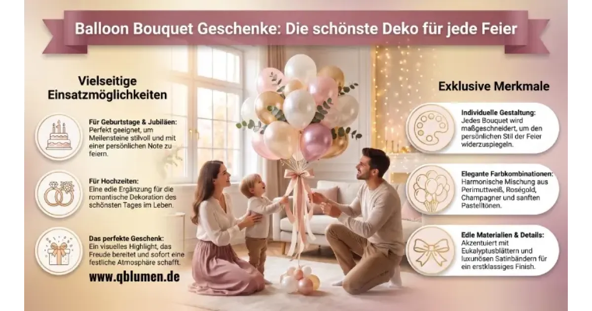Balloon Bouquet Geschenke: Die schönste Deko für jede Feier