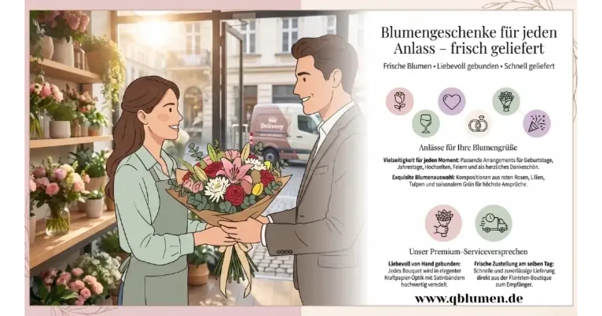Blumengeschenke für jeden Anlass – frisch geliefert