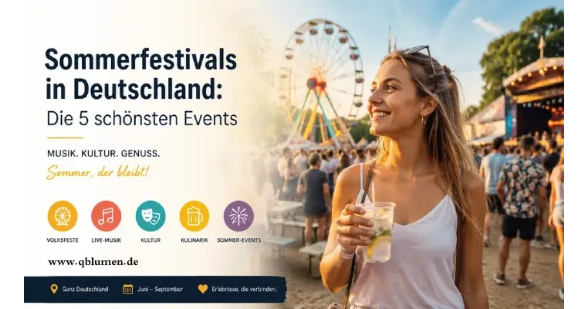 Sommerfestivals in Deutschland: Die 5 schönsten Events