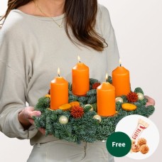 Kranz Lichterkranz (Ø 30 cm) mit 3 Ferrero Giotto