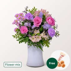 Blumenmischung Kleiner Dank mit 3 Ferrero Giotto