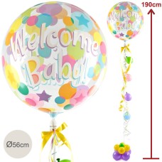 Riesenballon-Geschenk Willkommen Baby (190Cm)
