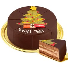 Dessertkuchen "Frohes Fest"