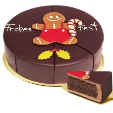Dessertkuchen Honigkuchenmann „Frohes Fest“