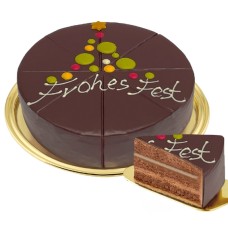 Dessertkuchen „Frohes Fest“