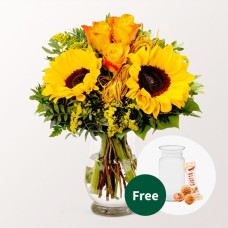 Blumenstrauß Vincent mit Vase