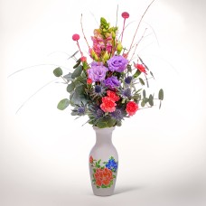 Blumenstrauß Frühlingszeit mit Vase
