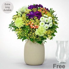 Blumenstrauß Frühlingsstern mit Vase