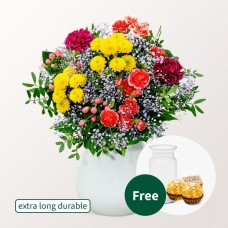 Blumenstrauß Blumenfreude mit Vase