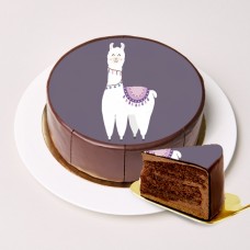 Dessertmotiv-Torte Lama