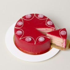 Himbeerkuchen als Dessert