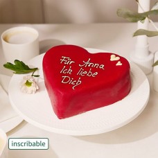 Herztorte mit individuellem Text
