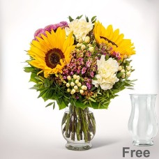 Blumenstrauß Sommererwachen mit Vase