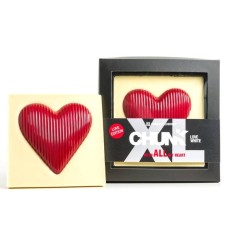 CHOCBAR XL HERZ WEISS