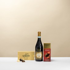 Dezzani „Appassimento“ Rosso und Pralinen