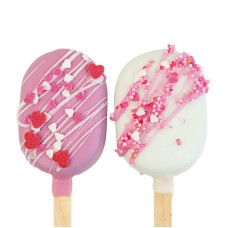 Cake-Pops Liebe mit herzförmigen Streuseln (10 Stück)
