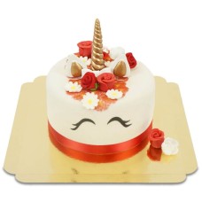 Rotes Einhorn-Kuchen (Klein (12 Teile))
