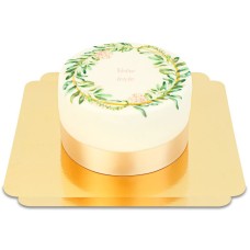 Deluxe-Eukalyptuskuchen mit persönlicher Aufschrift (Klein (18 cm (12 Portionen)))