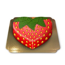 Erdbeerkuchen in Herzform (Medium ((25×24 cm)10 Stück))