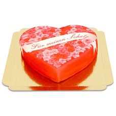 Herzförmiger „Für meine Liebe“-Kuchen (Mittel (25 x 24 cm (10 Stücke)))