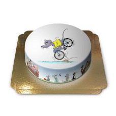 Maus mit Fahrrad (klein (6 Teile))