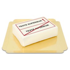 Rechteckiger Kuchen in Form eines Verkehrsschildes (Klein (20 cm x 14 cm (6 Teile)))