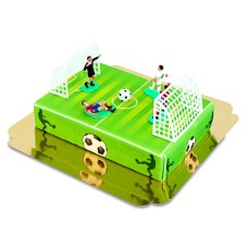 Fußballspieler auf einem Kuchenfeld (Klein (20 cm x 14 cm (6 Teile)))