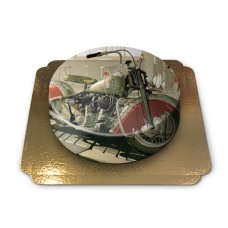 Vintage motorcycle cake (Small ((18 cm) 6-8 slices))