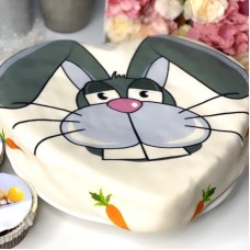 Herzförmiger Hasenkuchen (Mittel (25 cm x 24 cm (10 Teile)))