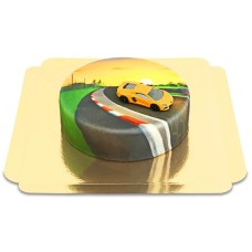 Lamborghini® Miniaturauto auf Torte (Klein (18 cm (6-8 Teile)))