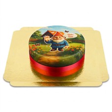 Gartenzwerg-Torte zum Begrüßen (Klein (20 cm x 14 cm (6 Teile)))