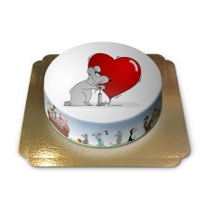 Love balloon cake (Small (18 cm (6-8 slices)))