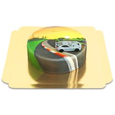 Small car on cake - MERCEDES (Small (18cm (6 Parts)))