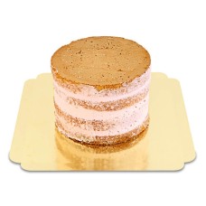 Naked Cake Erdbeere - Verschiedene Größen (Klein (18 cm (12 Portionen)))