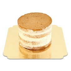 Naked Cake Pfirsich-Maracuja – Verschiedene Größen (Klein (18 cm (12 Portionen)))