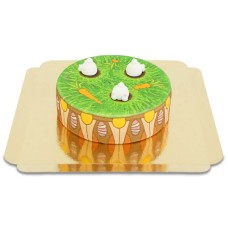 Cake with small rabbit buttocks (Small (18 cm(6-8 slices)))