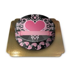 Rosa Herzkuchen (klein)