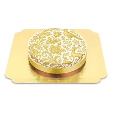 Kuchen mit goldenen Porzellanmotiven (Klein (18 cm (6 Teile)))