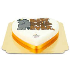 Chubby Chubby Cake „Best Dad ever“ in Herzform (Medium ((25×24 cm) 10 Scheiben))