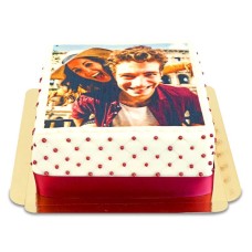 Quadratische Deluxe-Fototorte