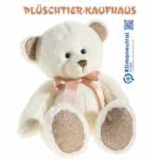 Teddy mit Schleife und Glitzereffekt