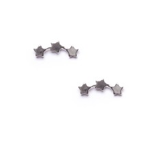 Minimalistische zarte Stern Trio Ear Crawlers