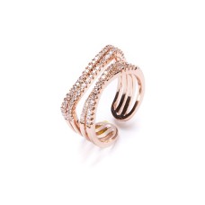 Rose Gold Glamour Band Ring
