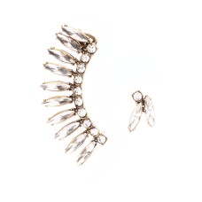 Asymmetrische Ohr Crawler Ohrringe